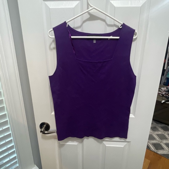 Kasper tank pullover large sleeveless top large - Picture 6 of 8
